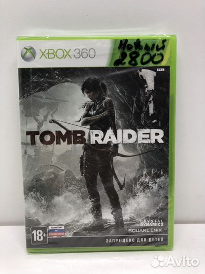 Диск Tomb Raider Новый для Xbox 360