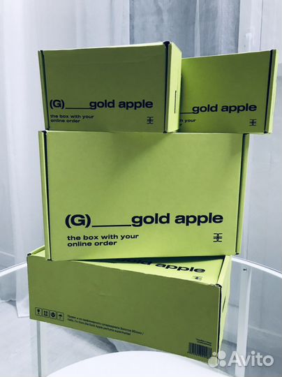 Коробка упаковка золотое яблоко gold apple