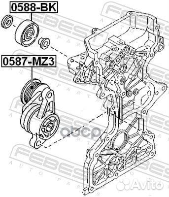 Ролик натяжной 0587MZ3 Febest