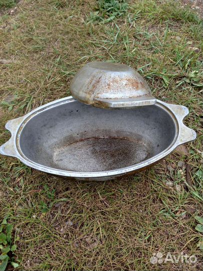 Жаровня, гусятница алюминиевая