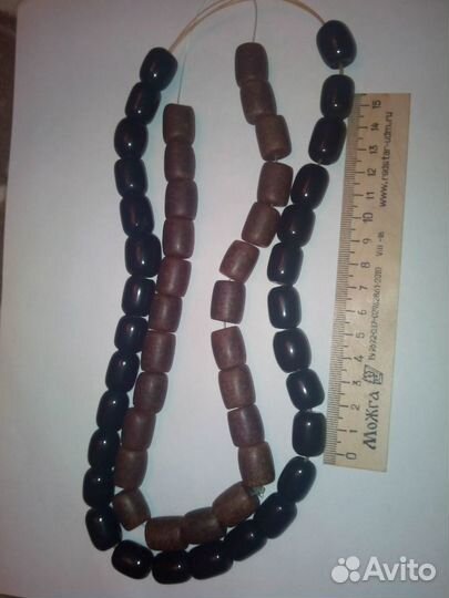 Старинные антикварные бусы из янтаря