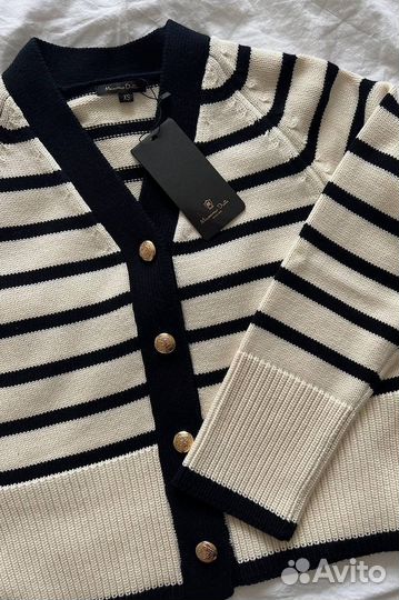 Кардиган Massimo Dutti черно-белый
