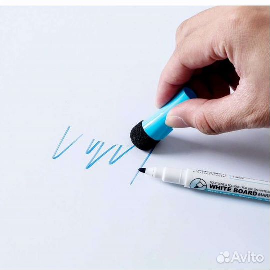 Магнитный маркер синий