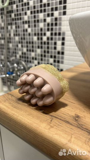 Натуральное массажное мыло с люффой