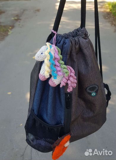 Пони в технике амигуруми, ручная работа