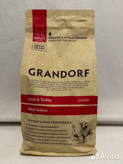 Сухой корм grandorf для кошек 2кг