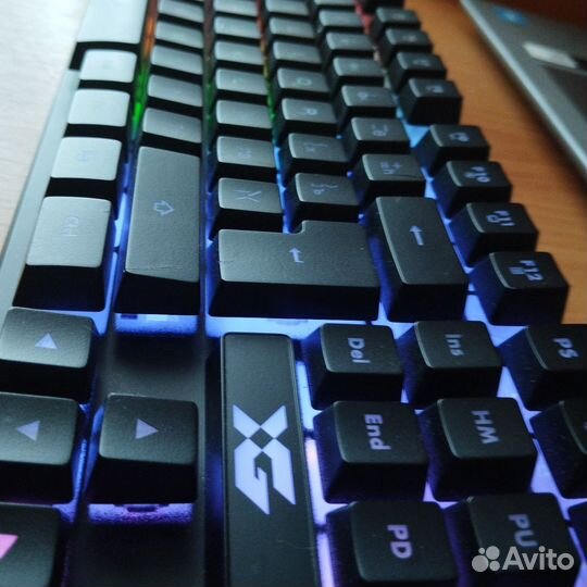Игровая клавиатура мембраная с подсветкой