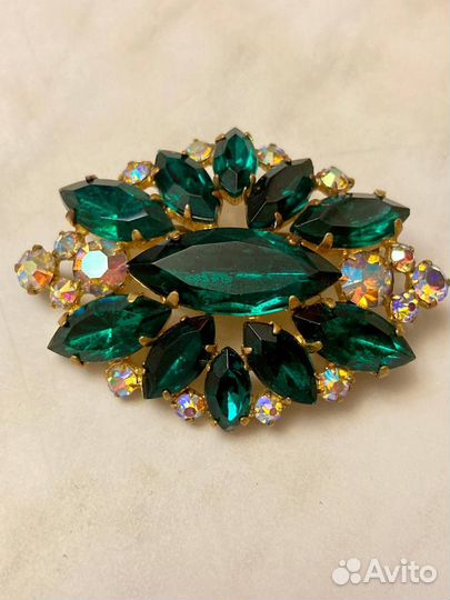 Брошь винтаж чехословакия