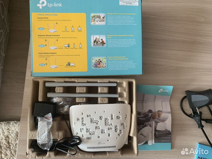 Wi-Fi точка доступа TP-link TL-WA801ND, белый