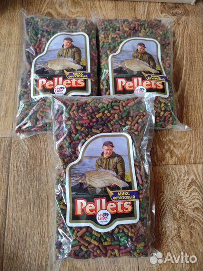Пеллетс фруктовый микс 3 пачки