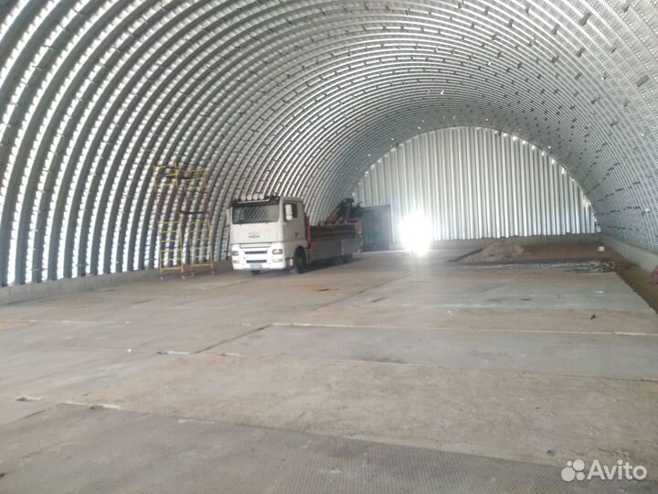Ангар арочный бескаркасный