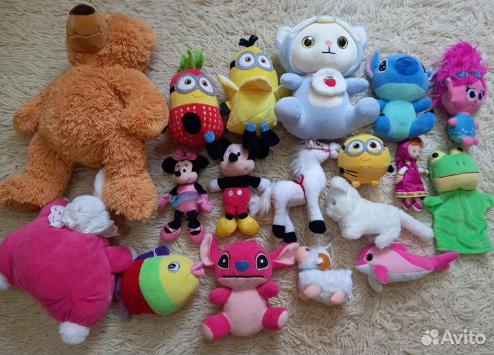 Мягкие игрушки большой пакет