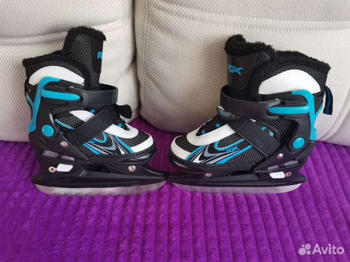 Коньки раздвижные детские мальчик р.27-30
