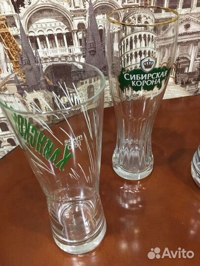 Бокалы под виски, пивные бокалы, чайные кружки