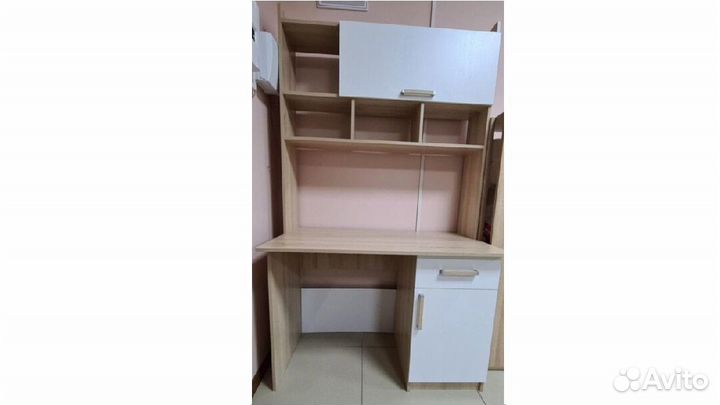 Стол компьютерный Квартет 10 Белый