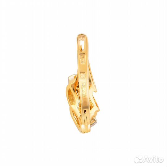 Серьги Ювелирный сплав с бриллиантами