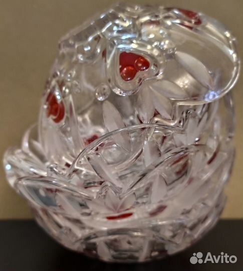 Новые вазочки с сердечками 6 шт