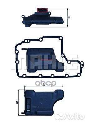 Фильтр гидравлический HX157D Mahle/Knecht
