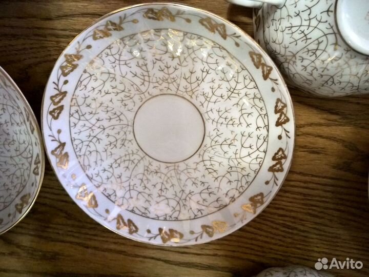 Фарфор. Чайная пара лфз 1951 - 1953 гг