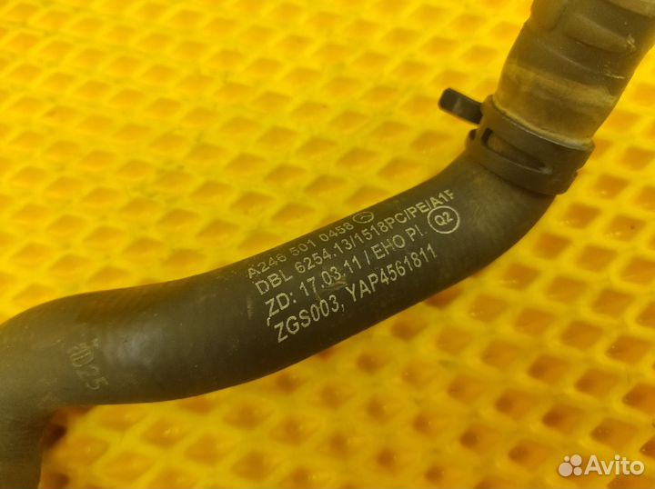 Патрубки радиатора Mercedes-Benz W246 M270.910 1.6