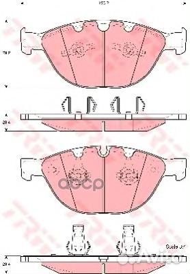 Колодки торм.пер. BMW 5 Touring (E61) 09/04-; 5