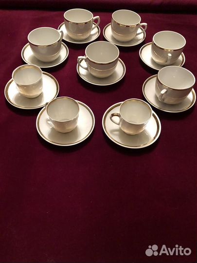 Кофейные чашки СССР Вербилки 65 г/Дулево/ Рига