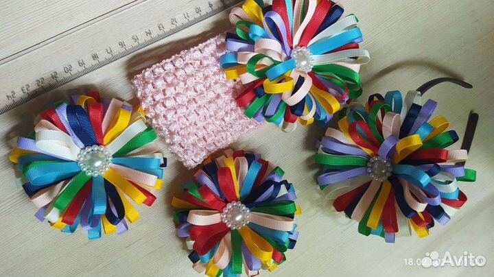 Резиночки для волос ручной работы