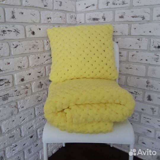 Плед детский плюшевый с подушкой