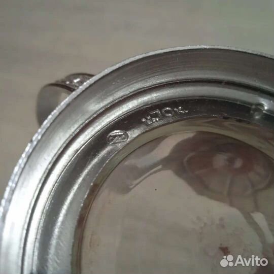 Винтажный подстаканник с тонкостенным стаканом