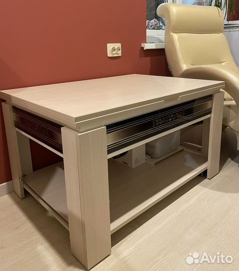 Стол трансформер журнальный обеденный