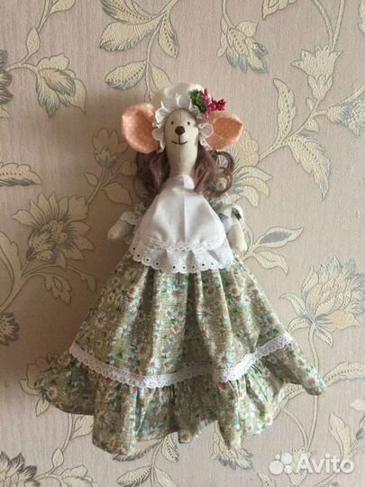 Пакетница, текстильная Тильда