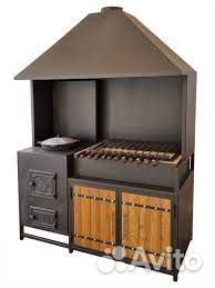 Мангал с печью под казан