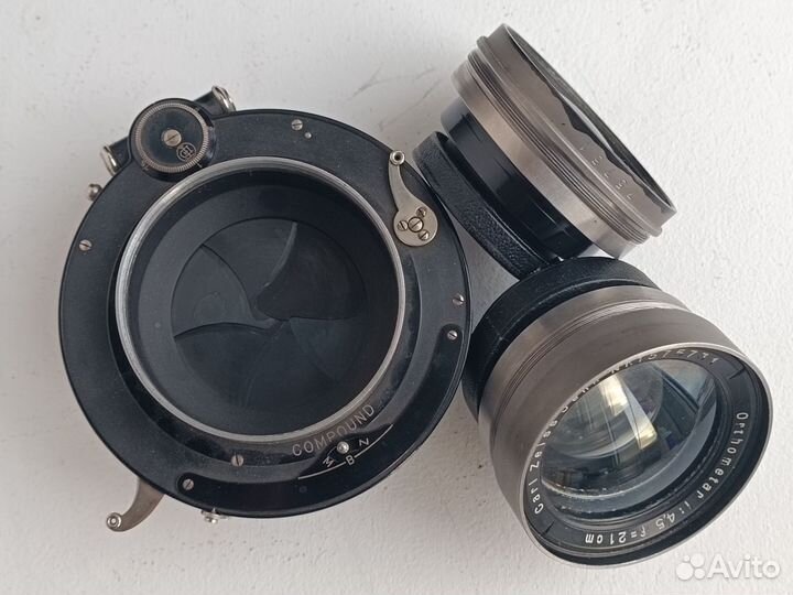 Carl Zeiss Orthometar 21cm 4,5 затвор Compound