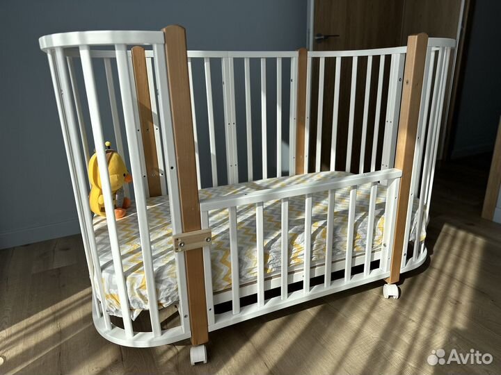 Кровать трансформер детская 5 в 1 с маятником