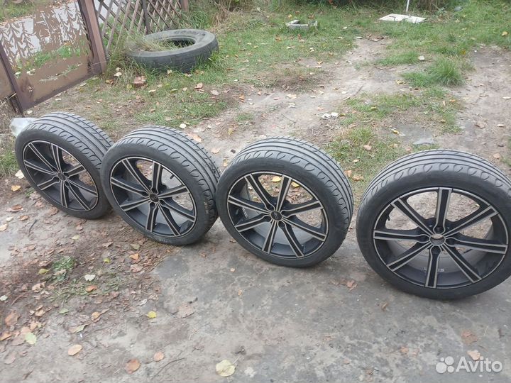 Литье диски r17 4x100 с резиной бу