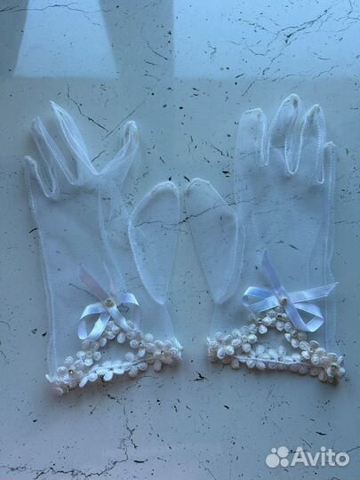 Перчатки праздничные для девочки
