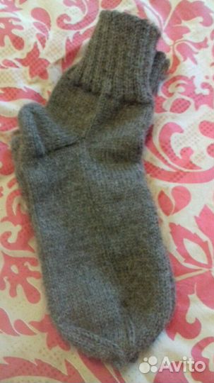 Носки шерстяные вязаные