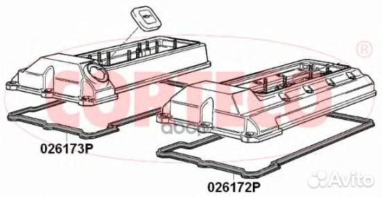 Набор прокладок 026172P Corteco