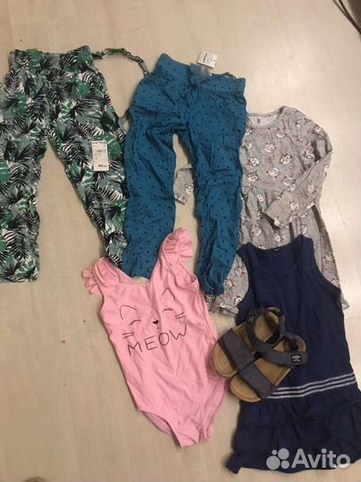 Купальник штаны босоножки платье 115