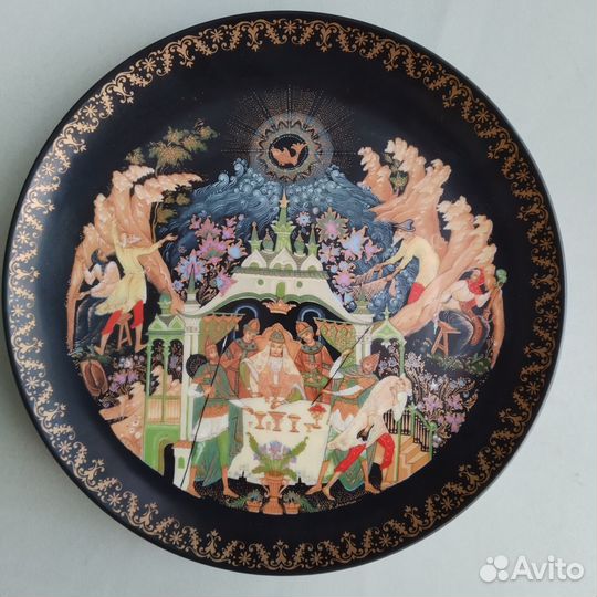 Настенные тарелки Палех СССР 1988.1989 гг