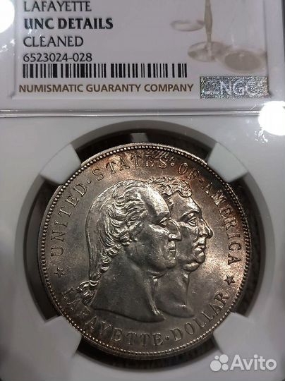 1 доллар Лафайет 1900 года слаб NGC