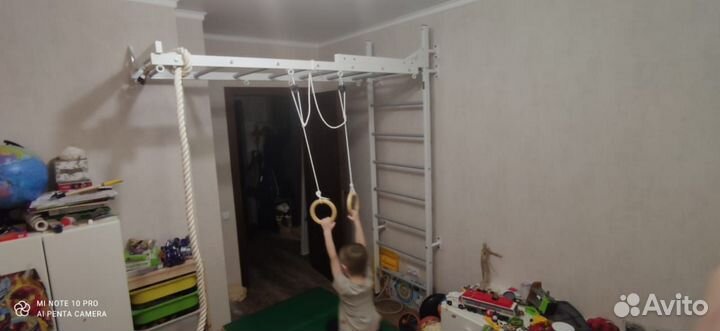 Кольца гимнастические деревянные детские