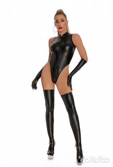 Боли перчатки и чулки из экокожи