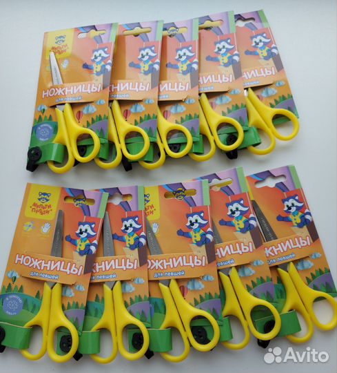 Ножницы детские для левшей Мульти-Пульти