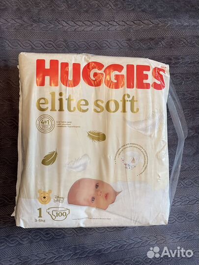 Памперсы для новорожденных Huggies 3-5 кг