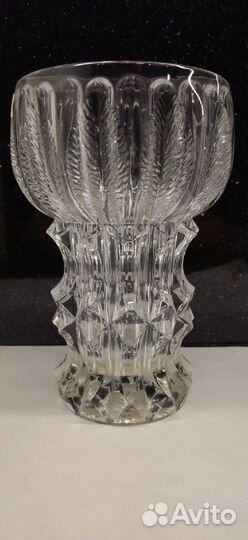 Ваза kvet (артишок) хрусталь, bohemia. богемия.ав