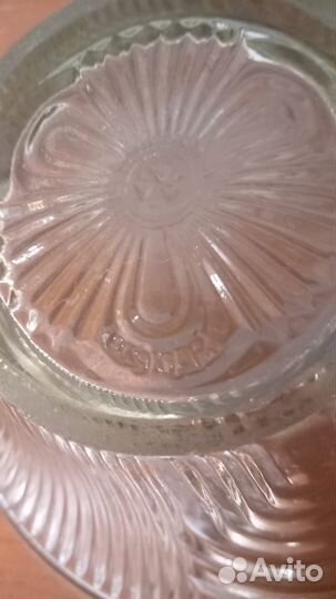 Ваза фруктовница Уршельский стекольный завод СССР