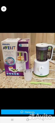 Пароварка блендер philips avent 2 в 1