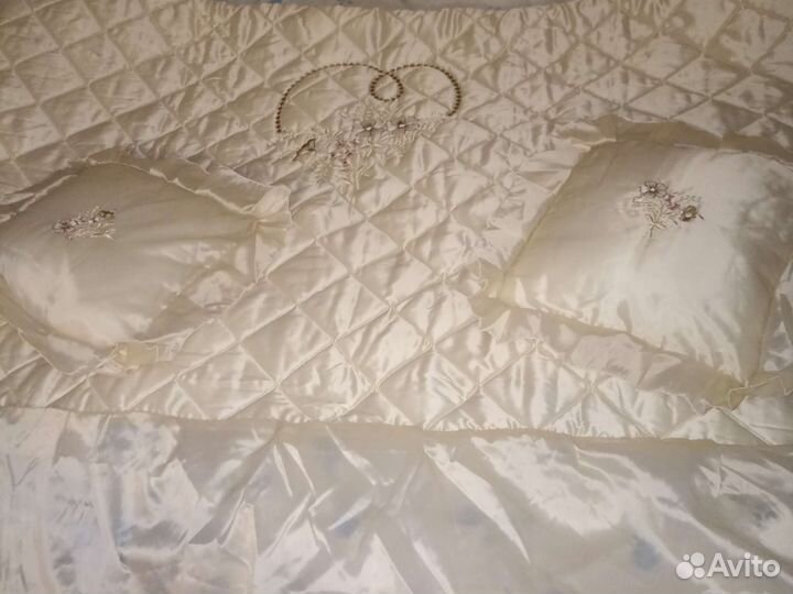 Плед покрывало на 2спальную кроват и 2 подушки