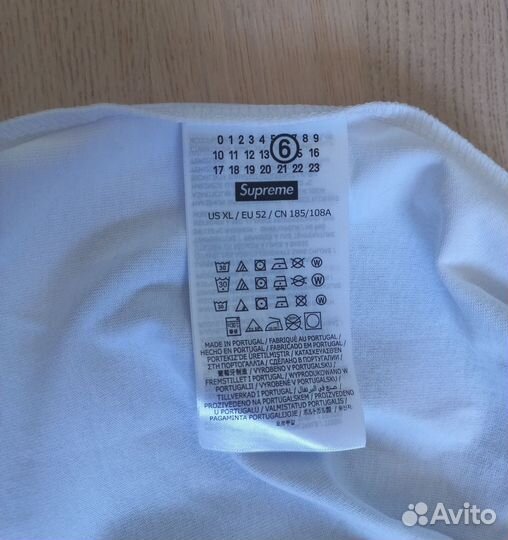 Футболка Supreme MM6 Maison Margiela Box Logo Tee